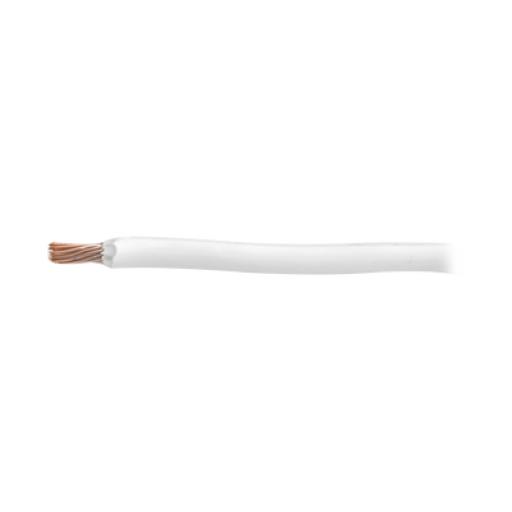 [INDIANA_SLY-296-WHT] Indiana Cable 8 awg  color blanco,Conductor de cobre suave cableado. Aislamiento de PVC, autoextinguible. (Venta por Metro)