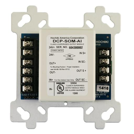 [HOCHIKI_SOM-AI] Hochiki Modulo De Control Direccionable De Salida Supervisada CLASE A & B, Con Aislador De Corto Circuito Integrado (0400-02000)