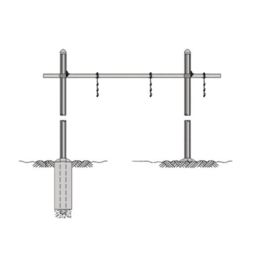 [ROHN_WGBS121014] Rohn Guía de Cable Horizontal Tipo Puente Sencilla de 12" de Ancho.