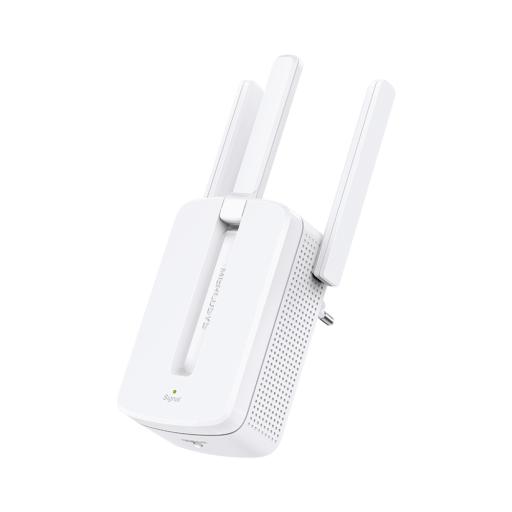 [MERCUSYS_MW300RE] Mercusys Repetidor / Extensor de Cobertura WiFi N / MU-MISO / 300 Mbps 2.4 GHz / 3 antenas externas / Botón WPS