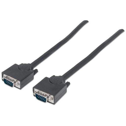 [MANHATTAN_311748] Cable para monitor SVGA Manhattan Negro 3 M.
