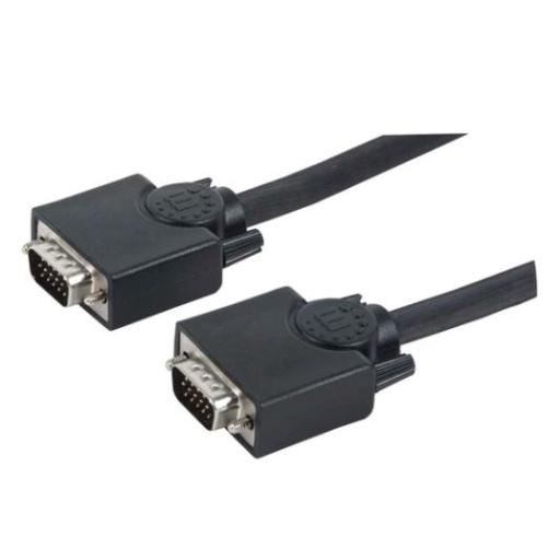 [MANHATTAN_313629] Cable para monitor SVGA Manhattan Negro 15 M.