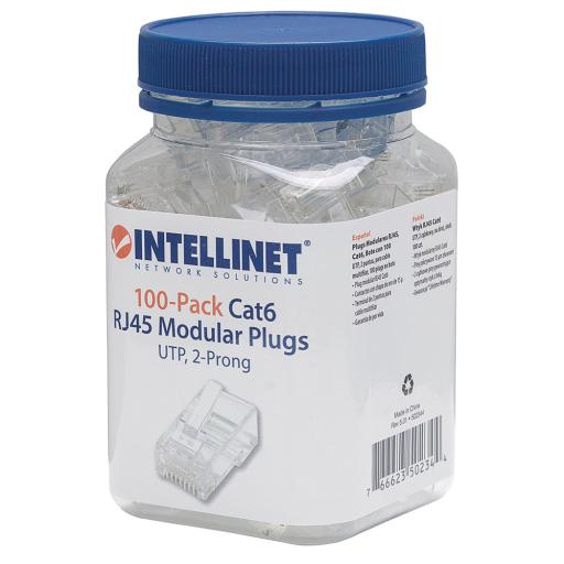 [INTELLINET_502344] Intellinet 502344 conector RJ-45 Transparente