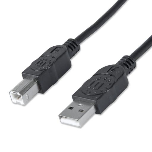 [MANHATTAN_333368] Cable para Dispositivos USB B Manhattan 1.8 M.