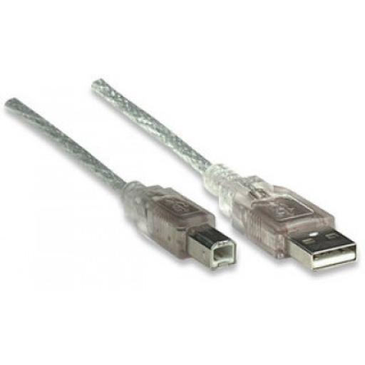 [MANHATTAN_333405] Cable para Dispositivos USB B Manhattan 1.8 M.