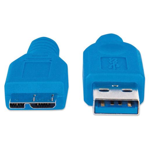 [MANHATTAN_393898] Manhattan Cable para Dispositivos USB Micro-B de SúperVelocidad