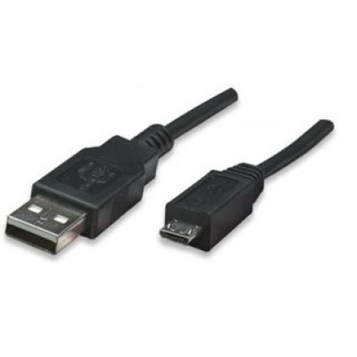 [MANHATTAN_307178] Cable para Dispositivos USB Micro-B Manhattan 1.8 M.