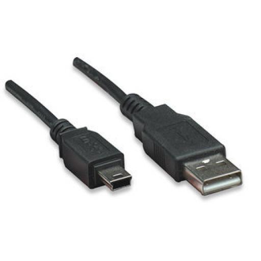 [MANHATTAN_333375] Cable para Dispositivos USB Mini-B Manhattan 1.8 M.