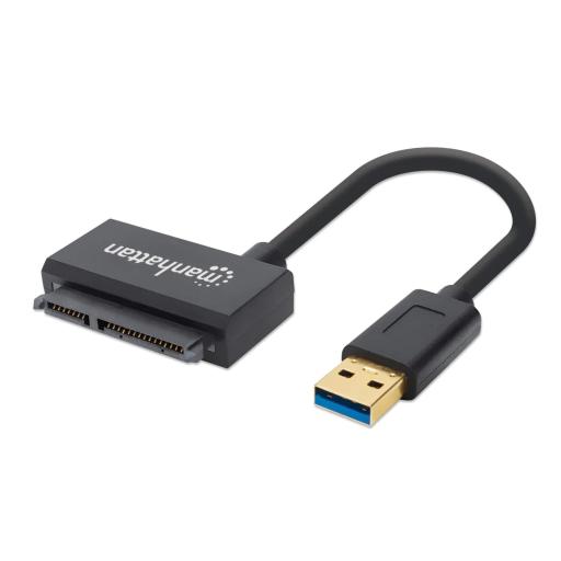 [MANHATTAN_130424] Adaptador USB SuperSpeed a SATA Manhattan Negro.