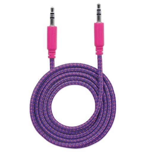 [MANHATTAN_352833] Manhattan 352833 cable de audio 1,8 m 3,5mm Rosa, Púrpura