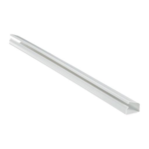 [PANDUIT_LD10WH6-A] Panduit Canaleta LD10 de PVC rígido, con cinta adhesiva para instalación sin herramientas, de 38.4 x 24 x 1828.8 mm, Color Blanco