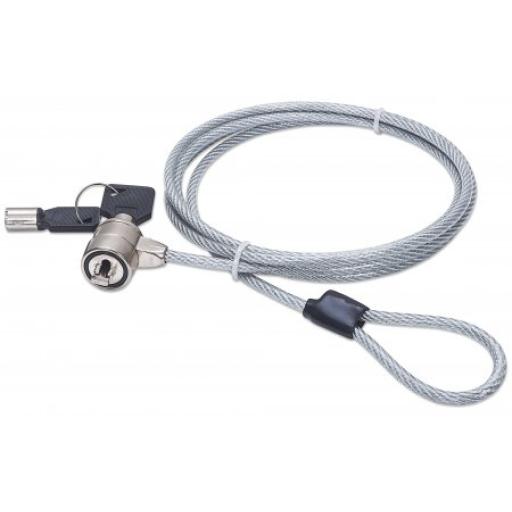 [MANHATTAN_440271] Candado de seguridad para laptop con ranura K-slot Manhattan.