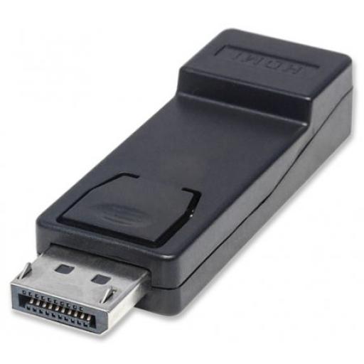 [MANHATTAN_151993] Adaptador DisplayPort a HDMI Pasivo Manhattan Negro.