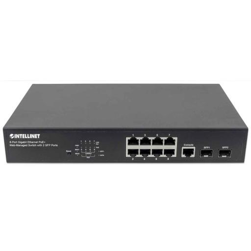 [INTELLINET_561167] Intellinet 561167 switch Gestionado Gigabit Ethernet (10/100/1000) Energía sobre Ethernet (PoE) Negro