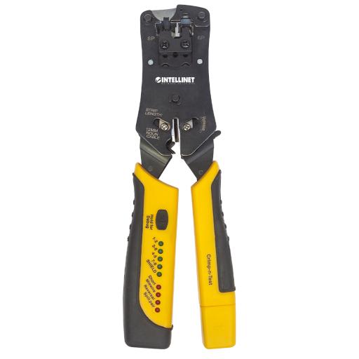 [INTELLINET_780124] Intellinet Pinza Crimpeadora Universal de Plugs Modulares y Probador de Cables