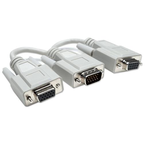 [MANHATTAN_328302] Cable Y para VGA Manhattan Blanco 15 CM.