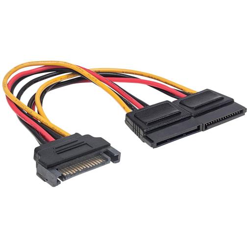 [MANHATTAN_354554] Cable Y de alimentación SATA Manhattan 15 CM.