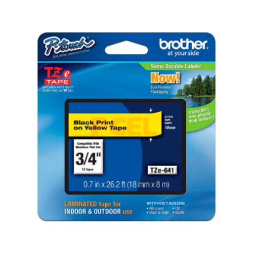 [BROTHER_TZE641] Brother Tze641 Cinta Para Impresora De Etiquetas Negro Sobre Amarillo