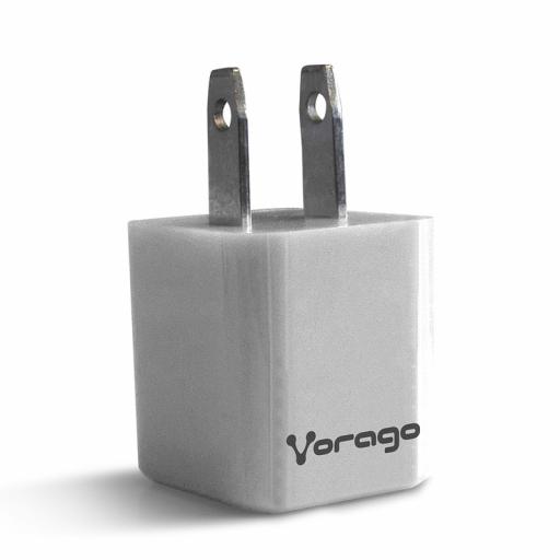 [VORAGO_AU-105-WH] Vorago CARGADOR PARA PARED VORAGO 1 PUERTO USB BLANCO BLISTER AU-105-WH