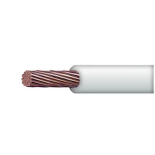 [INDIANA_SLY-304-WHT] Indiana  ( SLY305 ) Cable 10 awg  color blanco,Conductor de cobre suave cableado. Aislamiento de PVC, autoextinguible. (Venta por Metro)