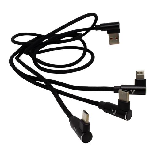 [VORAGO_CAB-308] Vorago Cable Usb 3 En 1 Vorago Cab-308 Negro 7502266677970