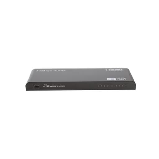 [EPCOM_TT318HDR-V2.0] Epcom Divisor (Splitter) HDMI 4K de 1 Entrada a 8 Salidas (Simultaneas) / Soporta 4K×2K / Ajuste de resoluciones EDID / HDR / HDMI 2.0 /  HDCP 2.2  / Permite mezclar pantallas en 4K y 1080P