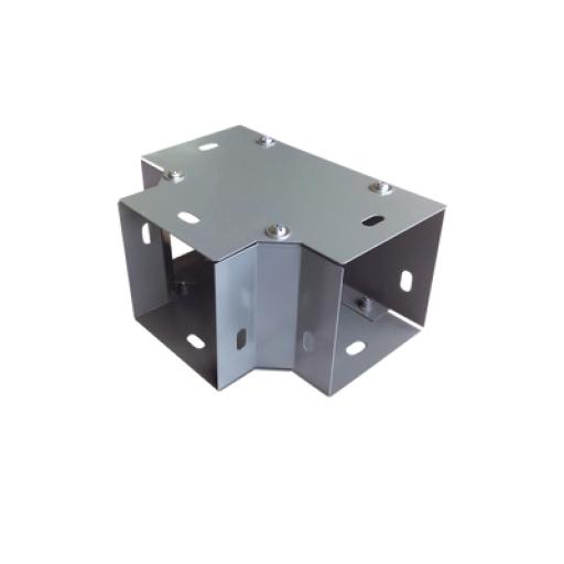 [CHAROFIL_CH-DCT65L] CHAROFIL Derivación "T" horizontal 65 x 65 mm, fabricado en lámina de acero al carbón 