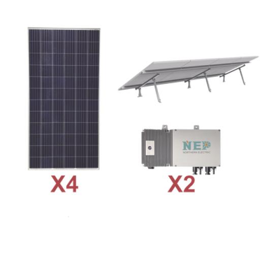 [EPCOM_KIT2BDM600LV127] Epcom Kit Solar para Interconexión de 1.1 kW de Potencia, 110 Vca con Micro Inversores y Paneles Policristalinos.