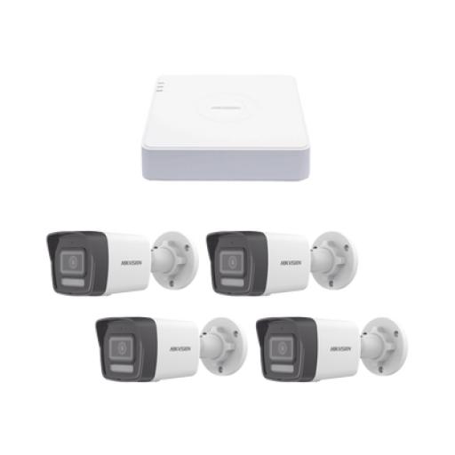 [HIKVISIONDIGITALTECHNOLOGY_KIPCV2M/4B] Hikvision Digital Technology Kit IP 1080p (2 Megapixel) / NVR de 4 Canales con 4 Puertos PoE / 4 Cámaras IP Bala ColorVu y ACUSENSE Lite