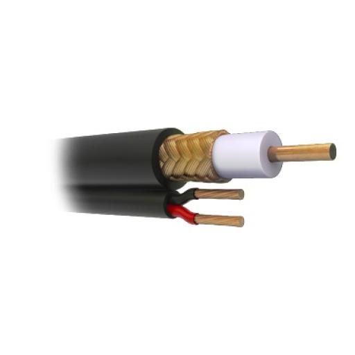 [VIAKON_RG-59-V] Viakon ( venta x metro ) Cable siamés coaxial RG59. ( Forro grabado con la marca SYSCOM )