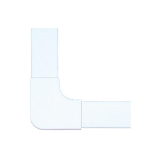 [THORSMAN_PT-48-L] Thorsman Sección en "L" color blanco de PVC auto extinguible,  para canaleta PT48 (6130-01002)