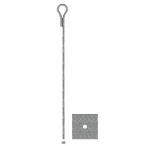 [SYSCOMTOWERS_SAP-01-JG] SYSCOM TOWERS Ancla para Retenida para Muro con Ojo de Llave Galvanizado por Inmersión en Caliente (Requiere Placa Igualadora).