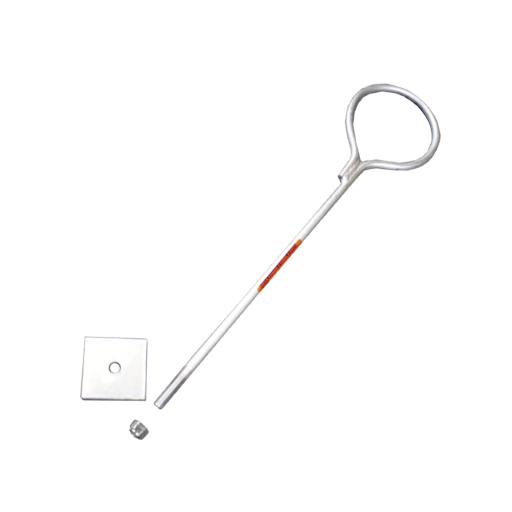 [SYSCOMTOWERS_SAP-01G] SYSCOM TOWERS Ancla de Losa o Pared de 63-65 cm. de 13 cm diámetro de argolla Galvanizado por Inmersión.