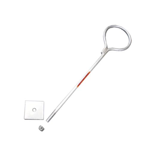 [SYSCOMTOWERS_SAR-45G] SYSCOM TOWERS Ancla de Losa o Pared de 75 cm. de 12 cm diámetro de argolla Galvanizada por Inmersión en Caliente.