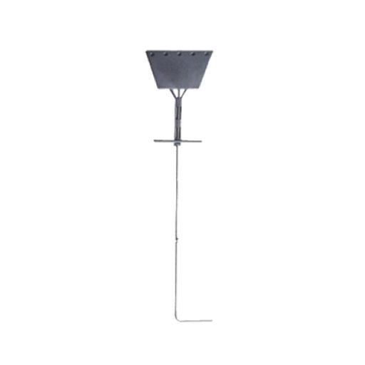 [SYSCOMTOWERS_SAZ-90G] SYSCOM TOWERS Ancla de Piso Tipo Paleta 5 Orificios para Retenida. Placa: 3/4", Redondo: 1", Altura: 210 cm. Galv. Inmersión.