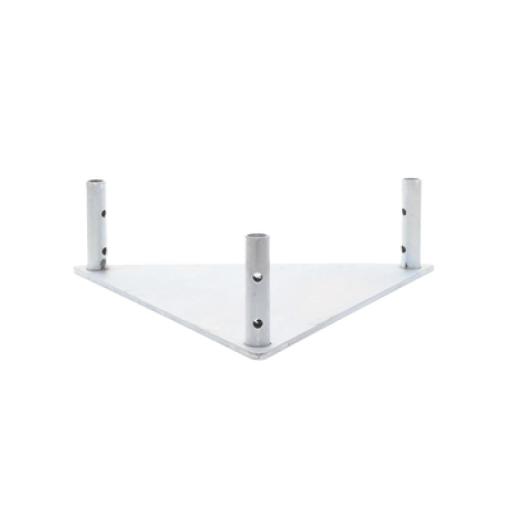 [SYSCOMTOWERS_SBZ-45] SYSCOM TOWERS Base Triangular para Tramo STZ45 Galvanizado Electrolítico.