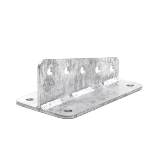 [SYSCOMTOWERS_SLM-ANG] SYSCOM TOWERS Ancla Aleta de 5 Orificios con 4 Puntos de Fijación. Uso en Fijación de mástiles. Galvanizado por Inmersión en Caliente.