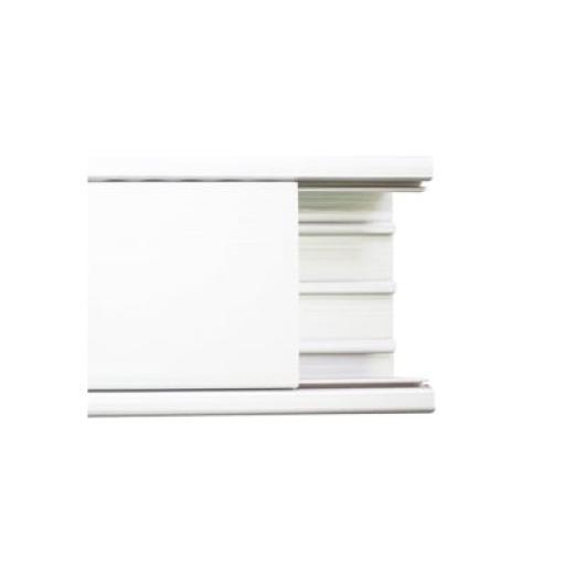 [THORSMAN_TEK-100] Thorsman Canaleta con tapa en color blanco de PVC auto extinguible 100 x 52 x 2500mm (5501-01250)