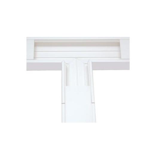[THORSMAN_TEK-100-T] Thorsman Sección en "T" color Blanco de PVC auto extinguible, para canaleta TEK-100 (5576-13100)