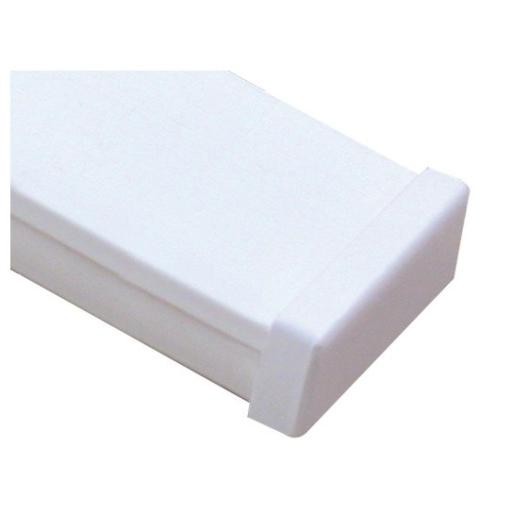 [THORSMAN_TMK-1735-F] Thorsman Tapa final color blanco de PVC auto extinguible,  para canaleta TMK1735, TMK1735SD (5390-02001)