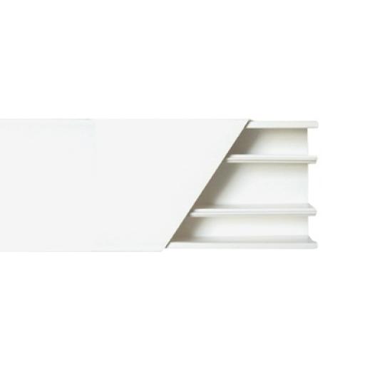 [THORSMAN_TMK-2560] Thorsman Canaleta color blanco de 3 vías, de PVC auto extinguible, 60 x 25 x tramo 2.5m (5401-01250)