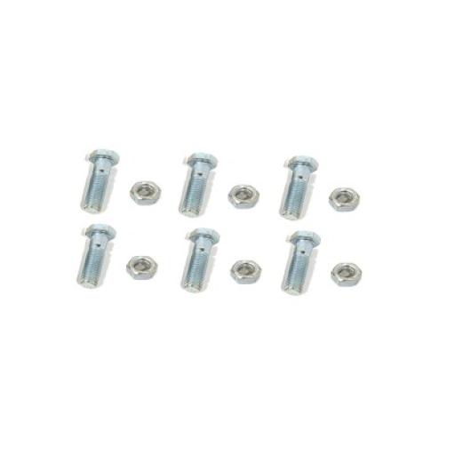[SYSCOMTOWERS_TORN-TZ35/45G] SYSCOM TOWERS Paquete de 6 tornillos y tuercas de acero inoxidable 3/8 x 2”.