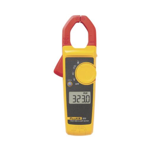 [FLUKE_FLUKE-323] Fluke Amperimetro de Gancho de Verdadero Valor Eficaz (True RMS), Medida de Corriente en CA de 400 A y Tensión en CA y CC de 600V