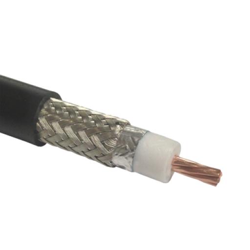 [TIMESMICROWAVESYSTEMS_LMR400UF] Times Microwave Systems Cable Coaxial 50 Ohm, tipo RG-8 Ultra Flexible, Cobre Trenzado de Núcleo, Cinta de Aluminio y Malla de Cobre Estañado para el Blindaje, Velocidad de Propagación de 83%, Polietileno.