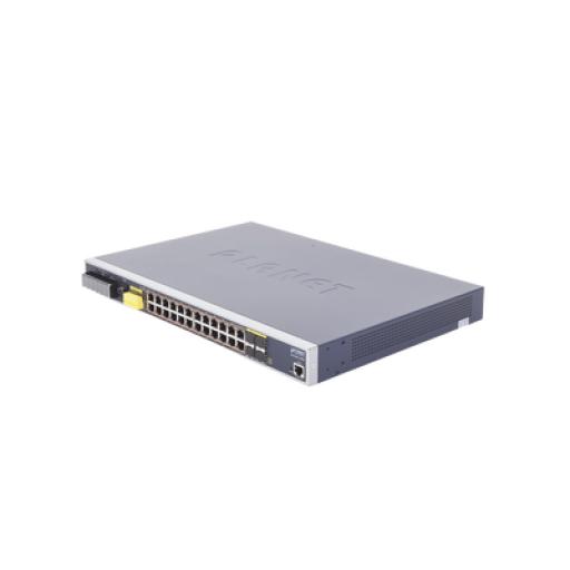 [PLANET_IGS-6325-24P4S] Planet Switch PoE Industrial Capa 3, Con 24 Puertos PoE Gigabit  802.3af/at, 4 Puertos SFP Compartidos 100 / 1000X, Soporta temperaturas extremas de -40 ~ 75°C