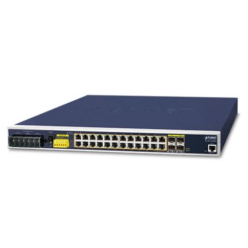 [PLANET_IGS-6325-24P4S] Planet Switch PoE Industrial Capa 3, Con 24 Puertos PoE Gigabit  802.3af/at, 4 Puertos SFP Compartidos 100 / 1000X, Soporta temperaturas extremas de -40 ~ 75°C