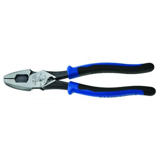 [KLEINTOOLS_KT215-9] Klein Tools Pinzas de Electricista Alta Palanca, Jala guía y Ponchadora de Terminales de 9 Pulgadas.