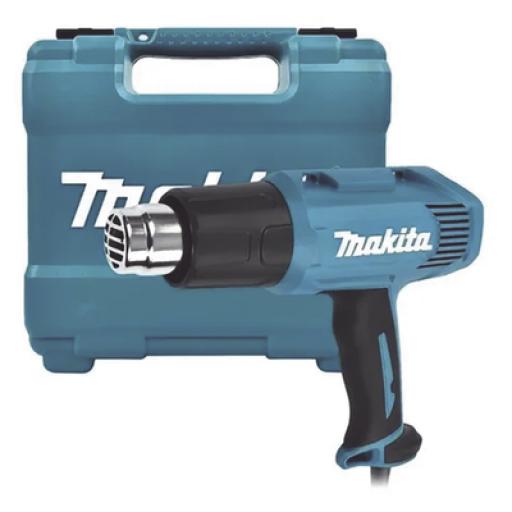 [MAKITA_HG-5030-K] Makita Pistola de Calor de Temperatura Variable de 2 Niveles, Temperatura: 400/550°C de 1600W  (Incluye Maletín).