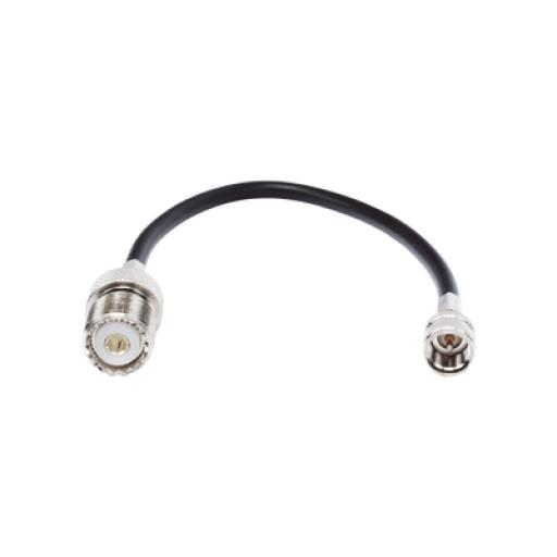 [EPCOM_SKN-9557] Epcom Jumper Adaptador de Conector Mini UHF Macho a UHF Hembra (SO-239), Níquel/ Oro y Plata/ Delrin.