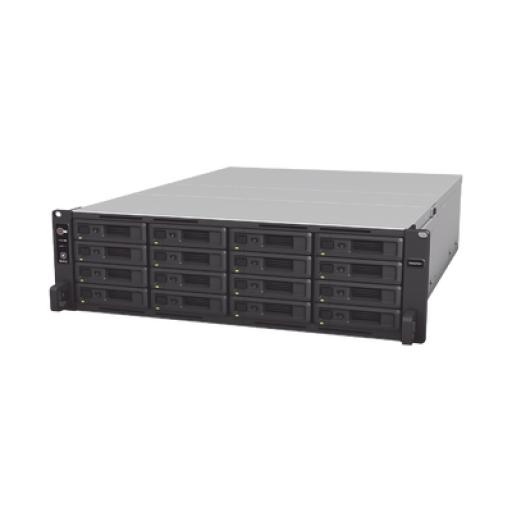 [SYNOLOGY_RS4021XSPLUS] Synology Servidor NAS para Rack (3 U) de 16 Bahías (Expandible a 40 Bahías) / Hasta 720 TB / 16GB RAM / Servicio Nube Gratis (P2P) / Administración Remota y Respaldo Programado